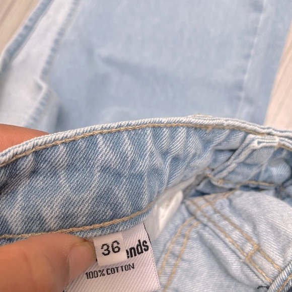 Top Trend Denim wide jeans with a high side slit. Size 36 - Picture 8 of 9